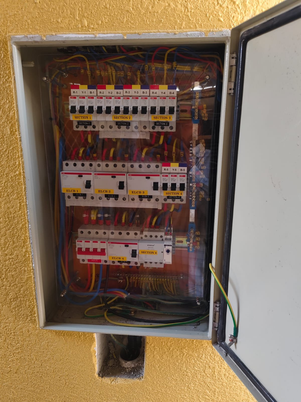 Electrical installation work on a villa project by Al Mas Star